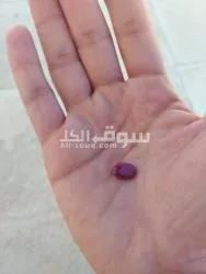 حجر ياقوت أحمر طبيعي مع الشهادةnatural ruby stone with certificate - 6