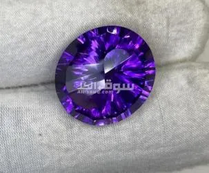 حجر أمتسيست جمشت برازيلي طبيعي natural amythest stone