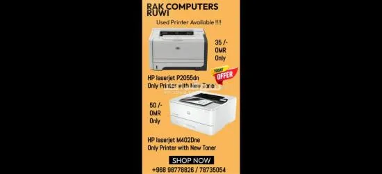 HP laserjet 2025 @ 30 and hp404dne @ 50