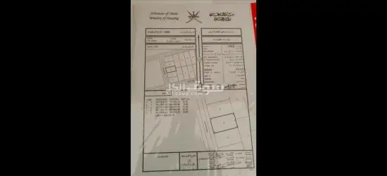 ارض للبيع في بركاء حي عاصم على الشارع العام